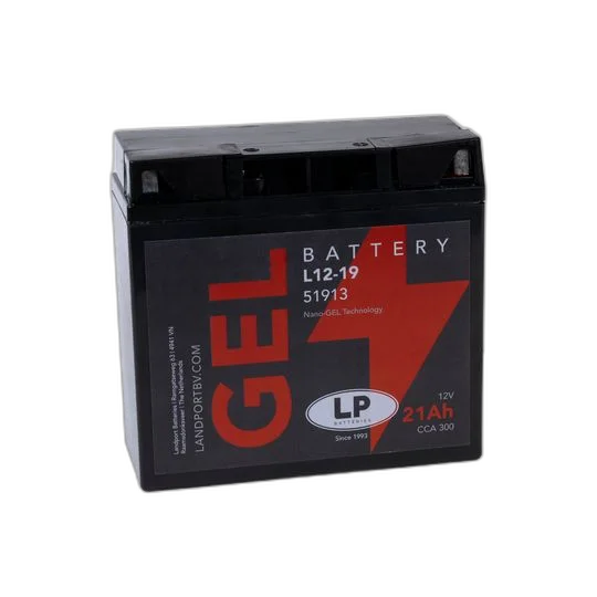 BAT MOTO L12-19 12V/21AH GEL BLACK LANDPORT