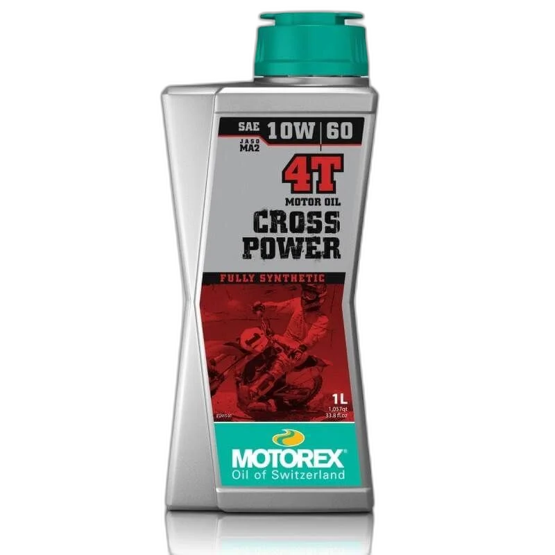 HUILE CROSS POWER 4T SAE 10W60 1L JASO MA2 MOTOREX